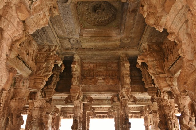 Pillar and Ceiling works of Utsava Mandapa of Vitthala