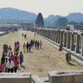 View of Bazaar and East gopuram of Vitthala- front side of Old Siva temple