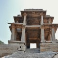 Double storeyed pavillion on the top of Narasimha temple