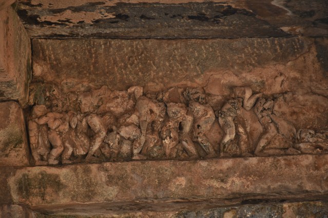 Ruined sculpture inside Kalyana Mandapa of Kodanda Rama temple