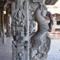 Horse or Yali pillars made out of black stone – Ranga Mandapa