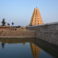 Reflection of Lofty Eastern Gopura of Virupaksha on the Pushkarani