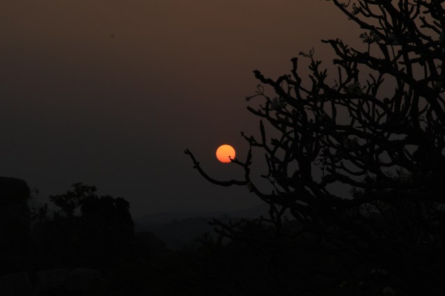Beautiful Sunset from Hemakuta Hill
