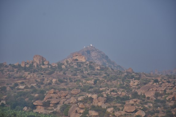 Views around Malyavantha Hill. long view of Mathanga Parvata in middle.