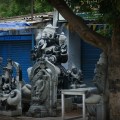 DSC_9215 – Sculpture workshops of Mahabalipuram street.