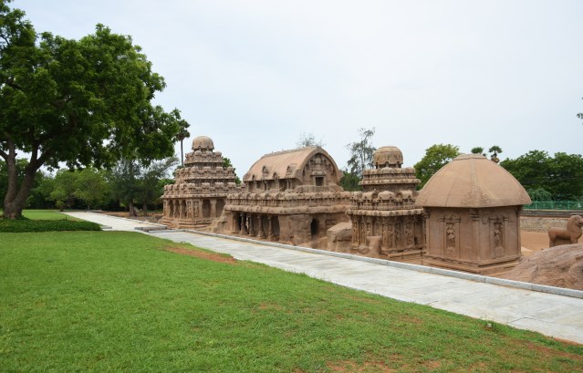 DSC_9294 - Full view of Pancha rathas (from N to S) from northeast corner.