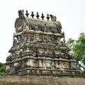 DSC_9575 – Vimana or Superstructure of the main sanctum of Sthalashayana Perumal temple, in front of Pancha Pandava cave.Vaulted Barrel Roof