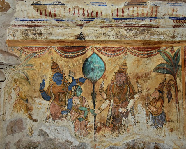 DSC_0630 - Mural Painting, Cloister mandapa (N) - 16th CE Nayaka period - Kalyanasundaram legend.