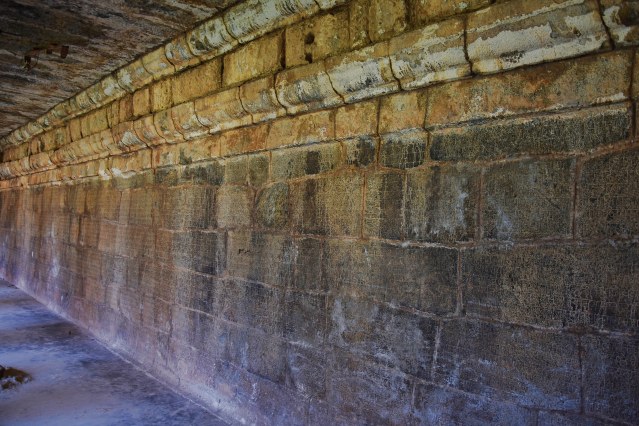 DSC_0744 - Ancient Nagara inscriptions found on the south side of Cloister mandapa - Brihadheeswara, Thanjavur.