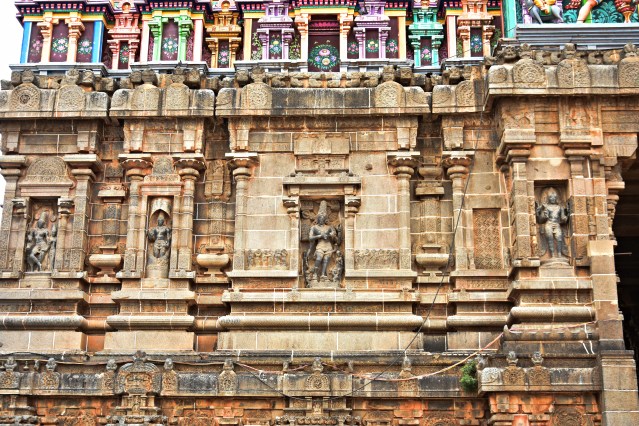DSC_9730 - Shaivism related shrine images displayed on the inner side of Eastern Gopuram - Thillai Nataraja temple.