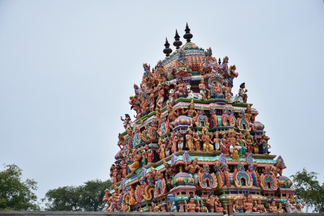 DSC_9756 - Superstructure of Mukkurini Vinayagar temple - southwest corner.