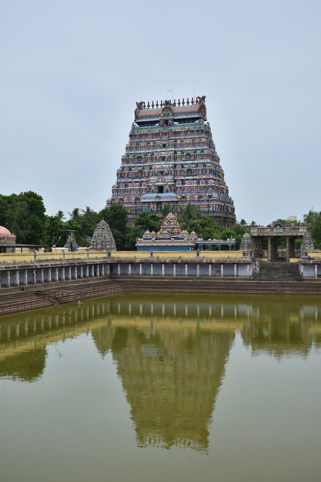 DSC_9797 - North gopuram and Shivgangai pool of Thillai Nataraja temple, Chidambaram.