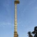DSC_9835 – Gold coloured Flag post or Kodi maram of Choleswaram.