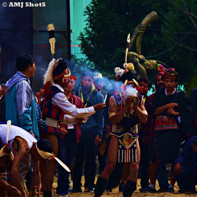 DSC_1656 Sangtam tribal man making fire in fire making competition. Successfully made out fire in 1m 40s.