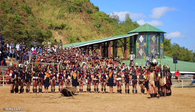 DSC_2464 Khiamniungan tribe showing Phen Lou (Taking of a new Log for their traditional drum from the forest).