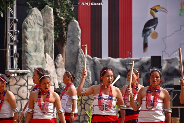 DSC_3056 Yimchunger women performing a folk song- Wochak-Khun Dung (sung during tilling of soil in agri fields)