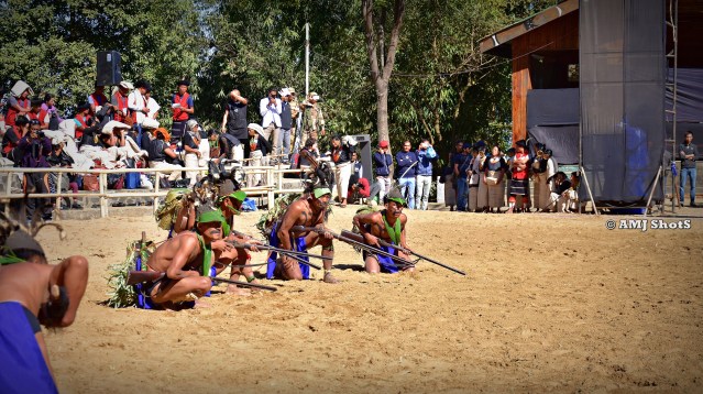 DSC_3616 Konyak tribe showing Zansingbu Zanglan - Gun firing using Matchlock guns.