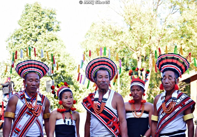 DSC_3754 Zeliang performing a folk song while demonstrating the tilling of Agri fields.